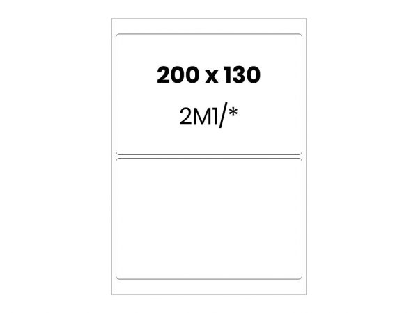 Lipnios etiketės A4 / 200x130 mm