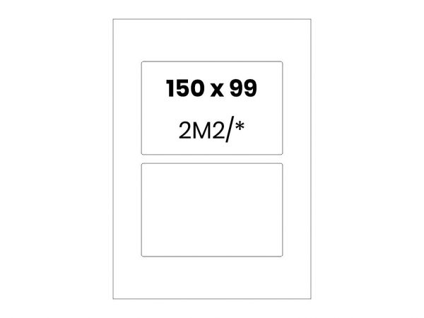 Lipnios etiketės A4 / 150x99 mm